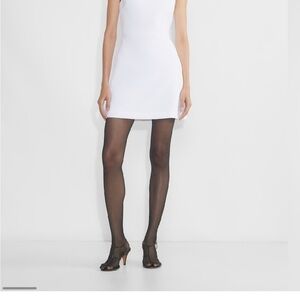 Elegant White Sleeveless Babaton Bond Dress